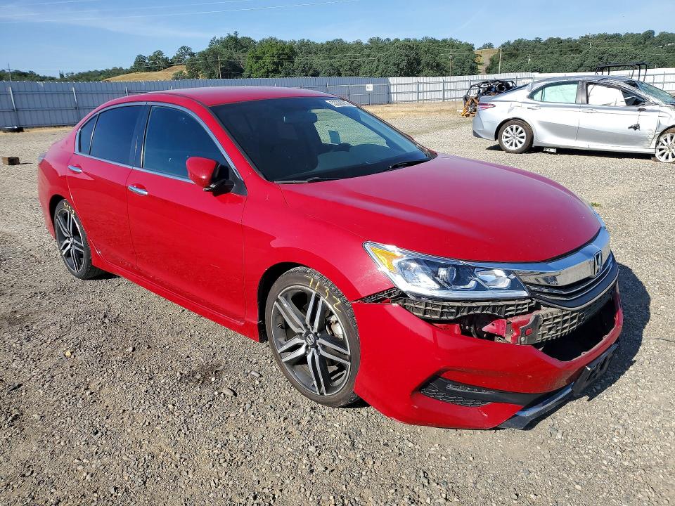 2017 Honda Accord VIN 1HGCR2F59HA202103 COPART salvage auction — FRONT END, Ca - Salvage Certificate, sold $4,450 on 2026-07-10 (photo 4)