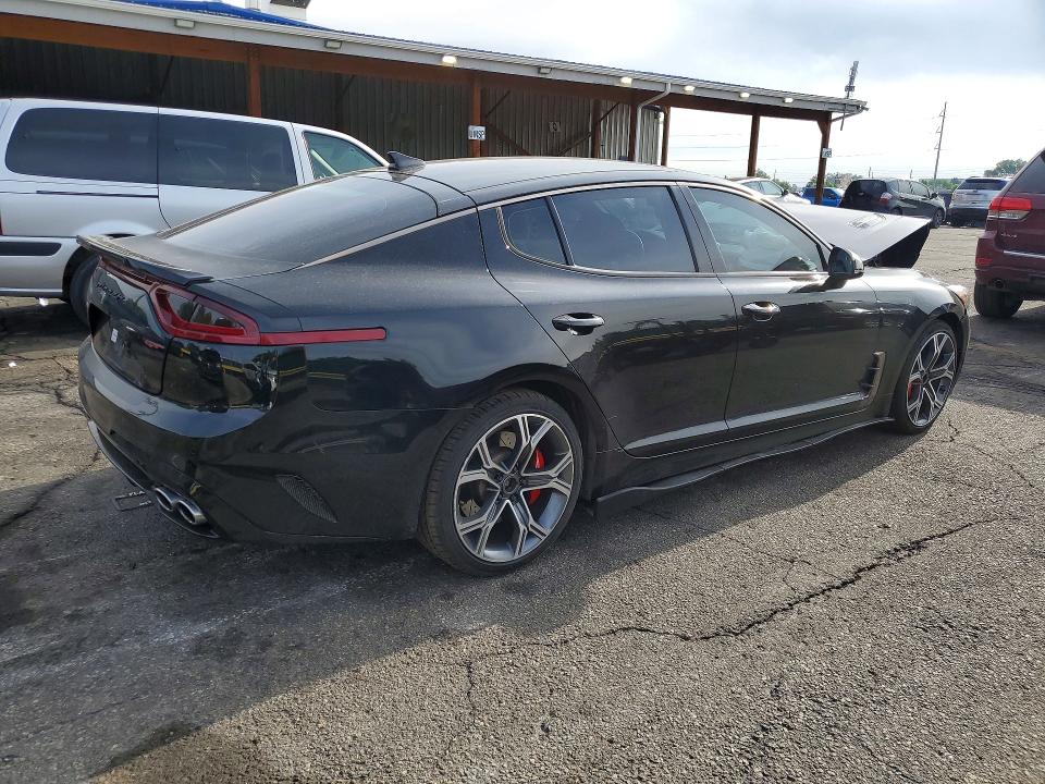 2018 Kia Stinger VIN KNAE35LC1J6039918 COPART salvage auction — FRONT END, Co - Public - Salvage Title, sold $2,150 on 2026-07-21 (photo 3)