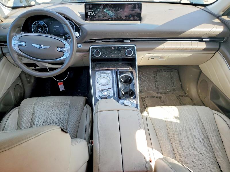 2021 Genesis Gv80 VIN KMUHCESC0MU050987 COPART salvage auction — FRONT END, Tx - Salvage Vehicle Title, sold $8,300 on 2026-07-02 (photo 8)
