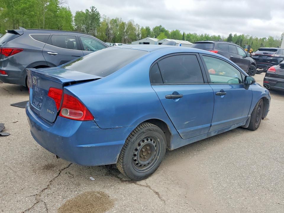 2008 Honda Civic VIN 2HGFA16488H026619 COPART salvage auction — REAR END, On - Permit Salvage, sold $200 on 2026-07-02 (photo 3)
