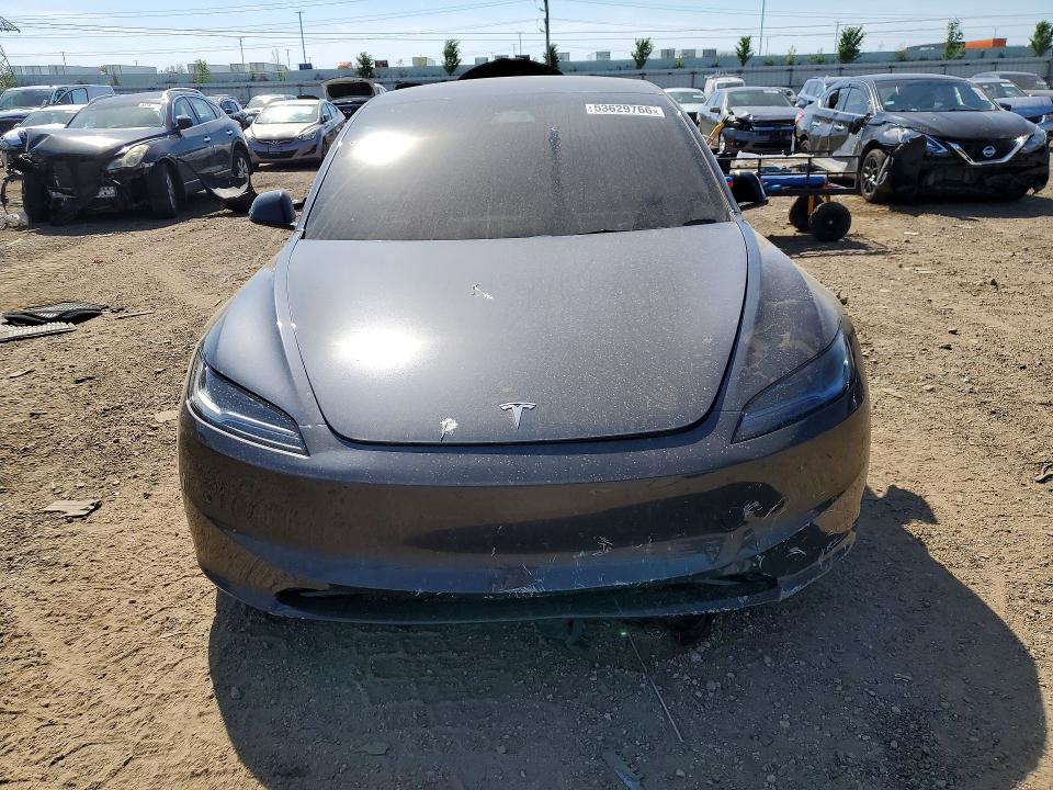 2025 Tesla Model 3 VIN 5YJ3E1EB7SF940492 COPART salvage auction — REAR END, IL - SALVAGE CERTIFICATE, sold $13,900 on 2026-07-28 (photo 5)