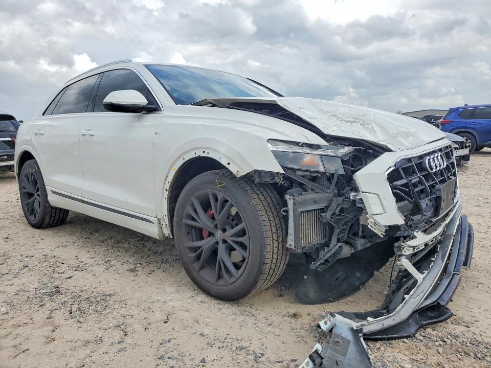2021 Audi Q8 VIN WA1EVAF1XMD002490 COPART salvage auction — FRONT END, Tx - Salvage Vehicle Title, sold $17,600 on 2026-07-31 (photo 4)