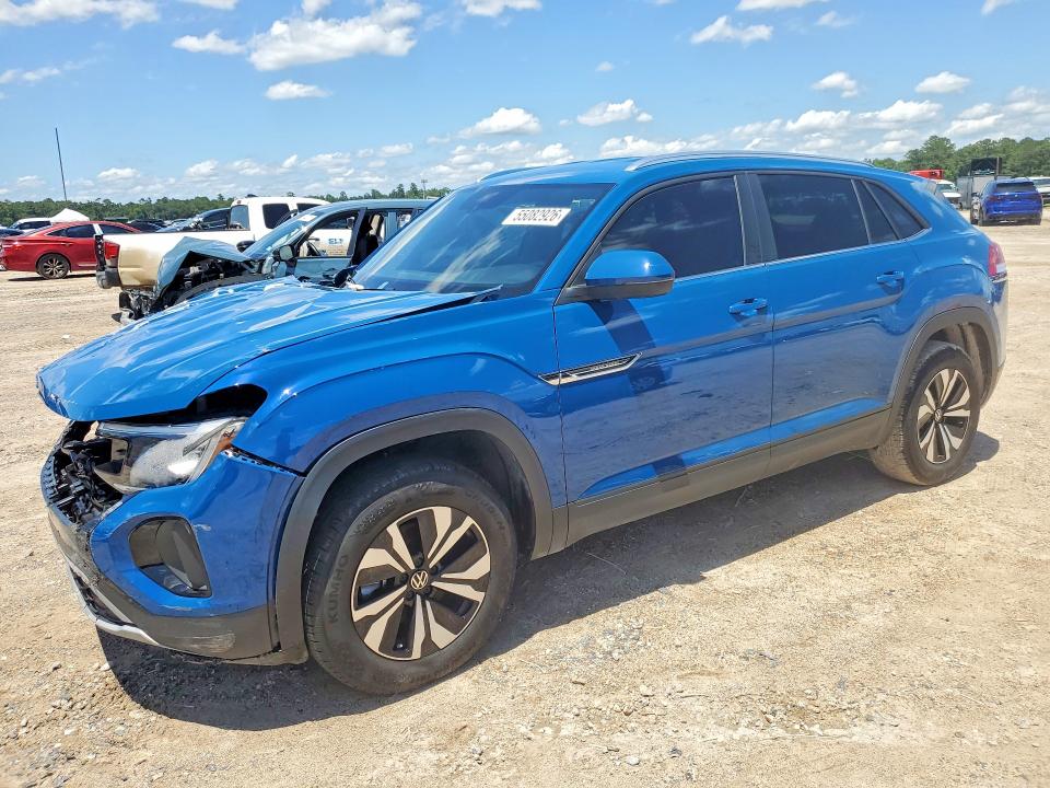 2025 Volkswagen Atlas cross sport VIN 1V2DE2CA8SC217038 COPART salvage auction — FRONT END, Ok - Cert Of Title-Salvage, sold $8,100 on 2026-07-02 (photo 1)
