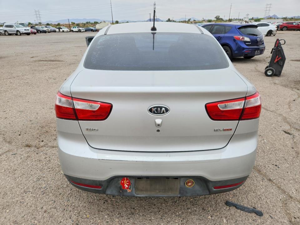 2013 Kia Rio VIN KNADN4A3XD6124750 COPART salvage auction — FRONT END, Az - Cert Of Title - Salvage, sold $775 on 2026-07-06 (photo 6)