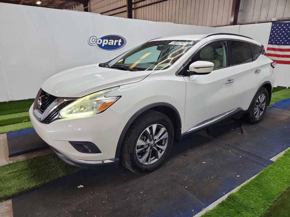 2017 Nissan Murano VIN 5N1AZ2MGXHN189585 COPART salvage auction — FRONT END, FL - CERTIFICATE OF TITLE, sold $6,300 on 2026-07-09 (photo 1)