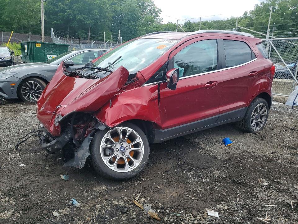 2018 Ford Ecosport VIN MAJ6P1WL3JC160313 COPART salvage auction — FRONT END, Md - Cert Of Salvage > 75% Damage, sold $150 on 2026-07-14 (photo 1)