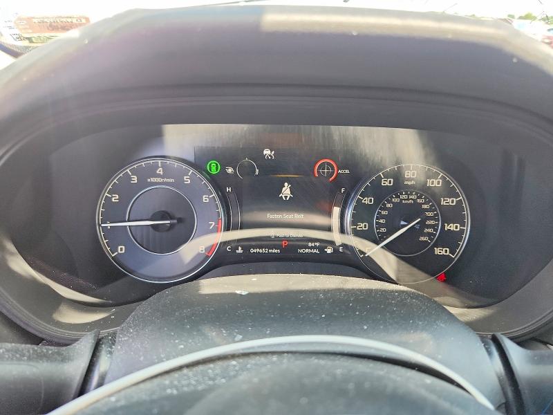 2021 Acura Tlx VIN 19UUB5F45MA009071 COPART salvage auction — HAIL, Mo - Salvage Certificate Of Title, sold $12,300 on 2026-07-27 (photo 9)