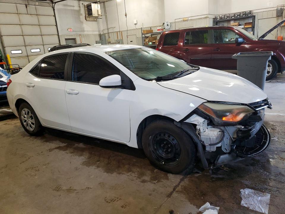 2016 Toyota Corolla VIN 5YFBURHE9GP412385 COPART salvage auction — FRONT END, Mo - Salvage Certificate Of Title, sold $2,900 on 2026-07-21 (photo 4)