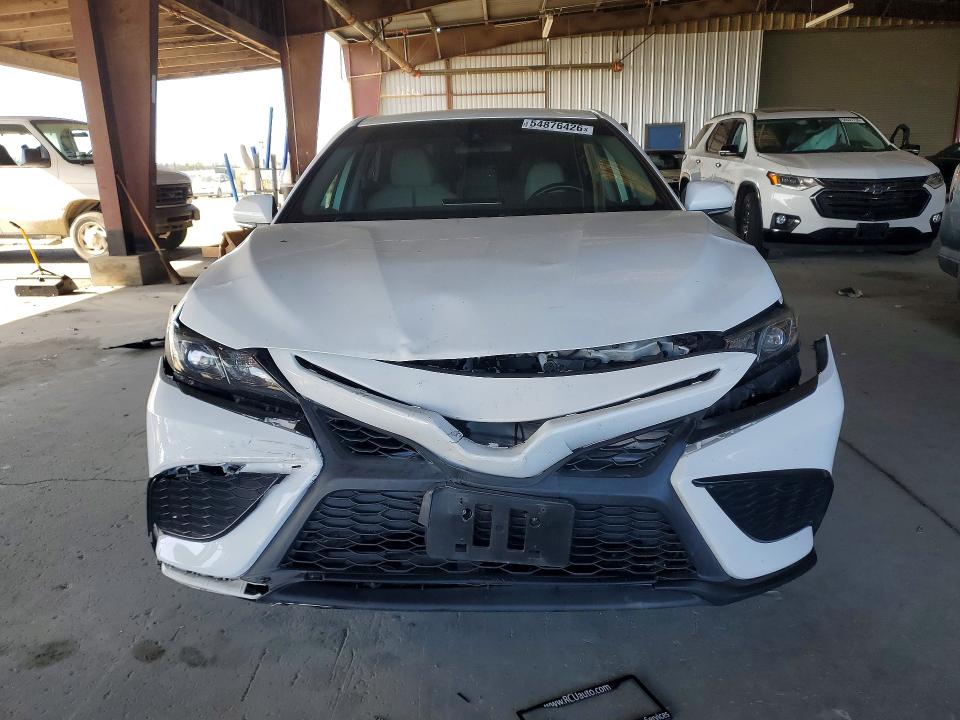 2022 Toyota Camry VIN 4T1G11AK6NU670309 COPART salvage auction — FRONT END, CA - SALVAGE CERTIFICATE, sold $7,500 on 2026-07-20 (photo 5)