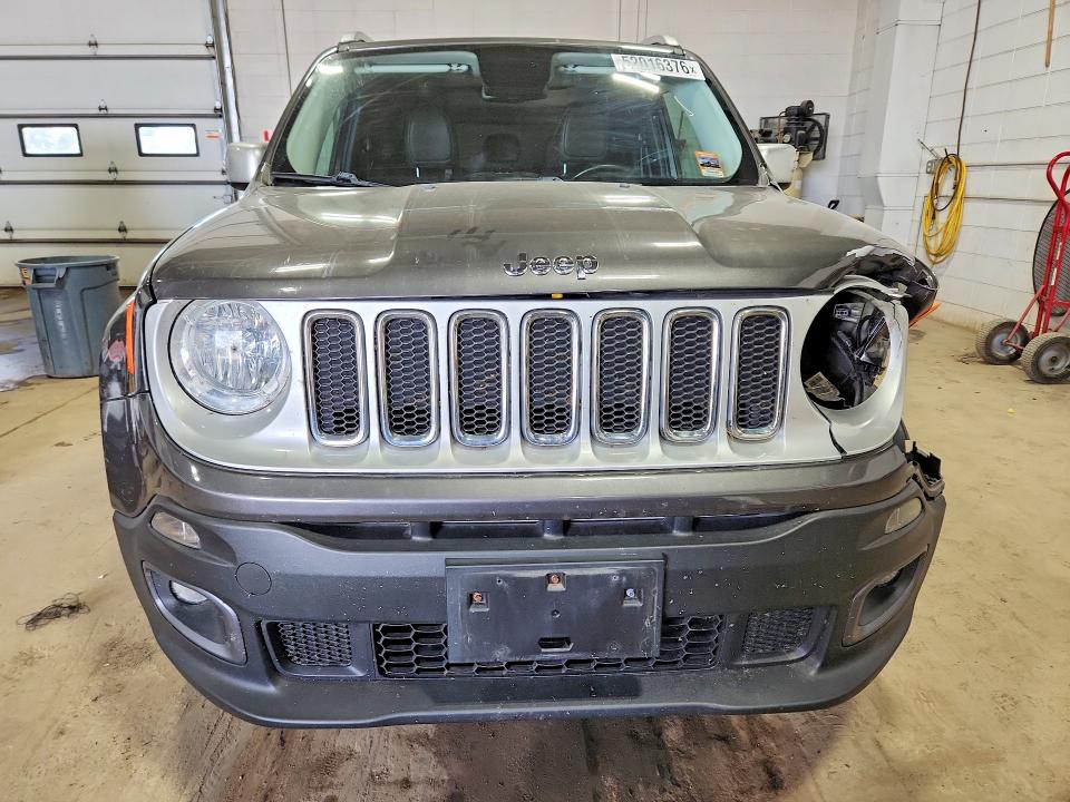 2017 Jeep Renegade VIN ZACCJBDB0HPE54899 COPART salvage auction — FRONT END, Mn - Cert Of Title-Salvage, sold $250 on 2026-07-21 (photo 5)