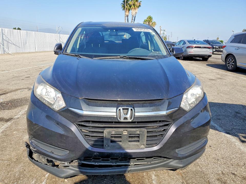 2018 Honda Hr-v VIN 3CZRU6H31JG700081 COPART salvage auction — FRONT END, Ca - Salvage Certificate, sold $60 on 2026-07-02 (photo 5)