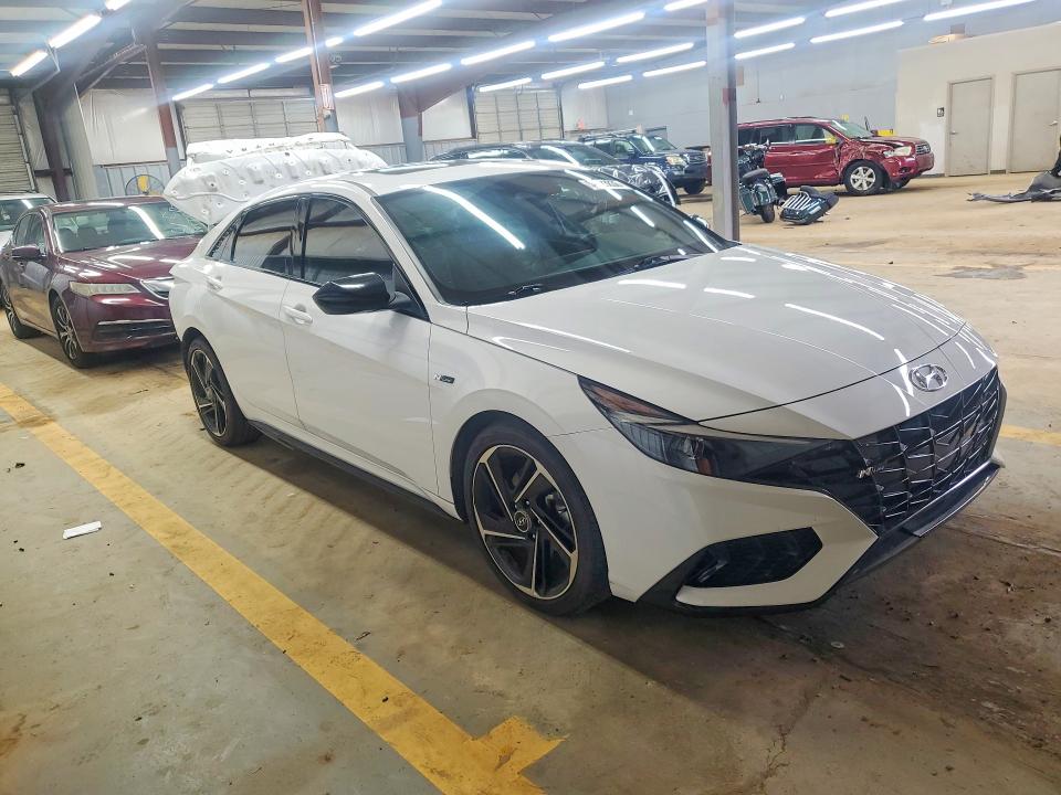 2023 Hyundai Elantra VIN KMHLR4AF6PU543901 COPART salvage auction — REAR END, Nc - Salvage Certificate Of Title, sold $5,100 on 2026-07-15 (photo 4)