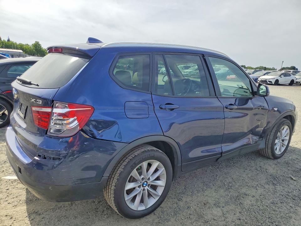 2016 BMW X3 VIN 5UXWX9C55G0D76626 COPART salvage auction — SIDE, Ca - Salvage Certificate, sold $1,900 on 2026-07-02 (photo 3)