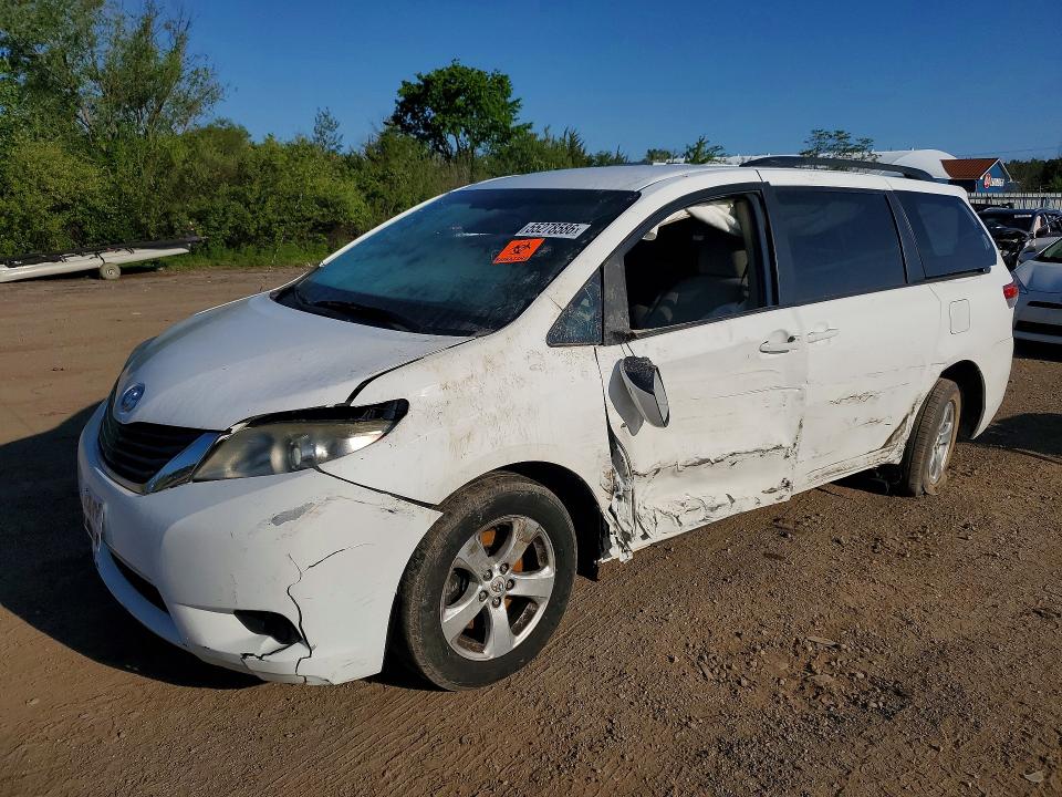 2011 Toyota Sienna VIN 5TDKK3DC1BS050480 COPART salvage auction — SIDE, Oh - Cert Of Title-Salvage, sold $80 on 2026-07-23 (photo 1)