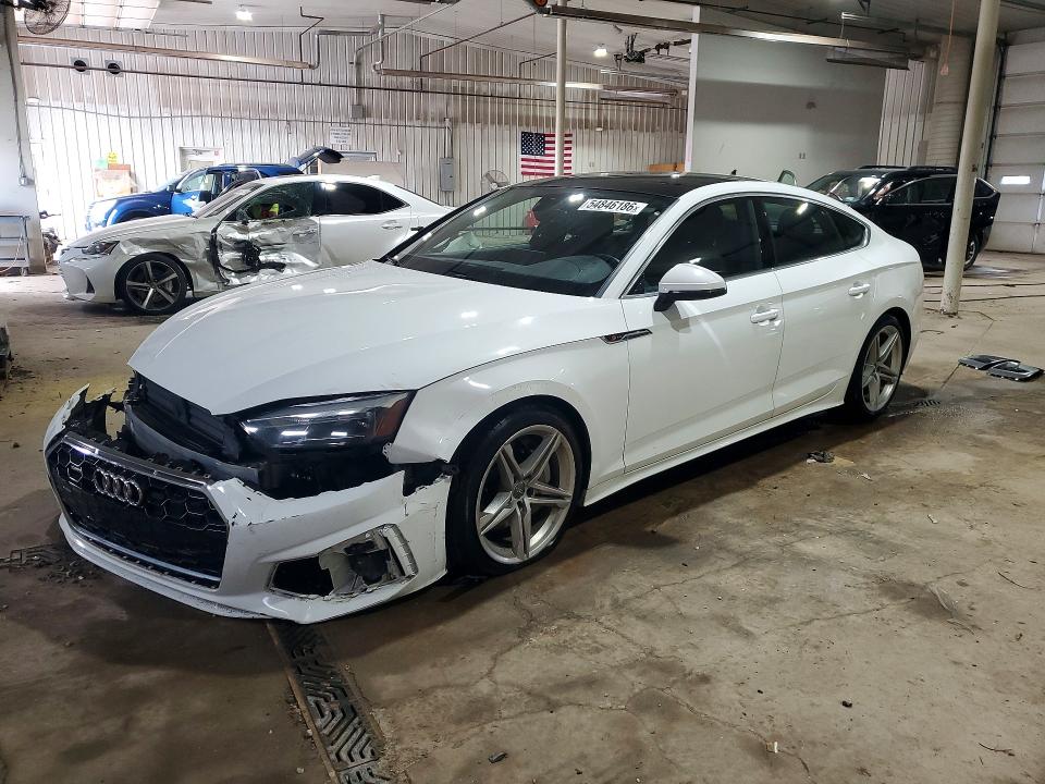 2021 Audi A5 VIN WAUDACF58MA015104 — COPART salvage auction photo