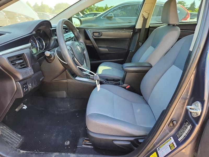 2014 Toyota Corolla VIN 5YFBURHE7EP055835 COPART salvage auction — FRONT END, Il - Salvage Certificate, sold $2,150 on 2026-07-07 (photo 7)