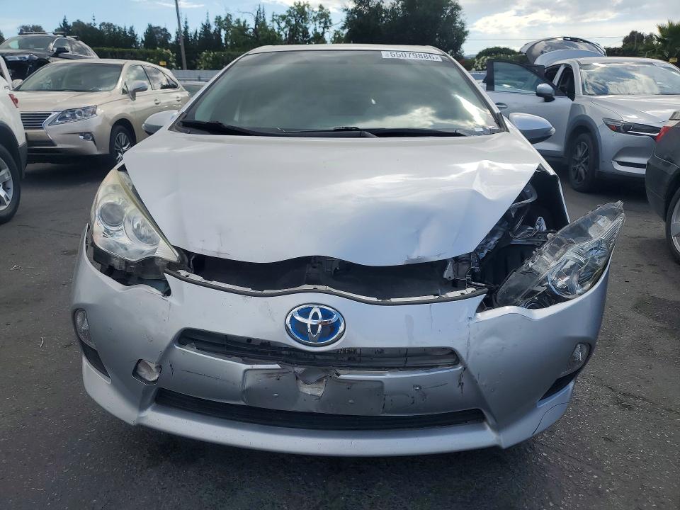 2013 Toyota Prius c VIN JTDKDTB38D1051980 COPART salvage auction — FRONT END, Ca - Salvage Certificate, sold $300 on 2026-07-28 (photo 5)
