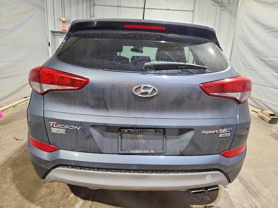 2017 Hyundai Tucson VIN KM8J3CA2XHU326627 COPART salvage auction — FRONT END, NH - CERT OF TITLE-SALVAGE, sold $1,850 on 2026-07-02 (photo 6)