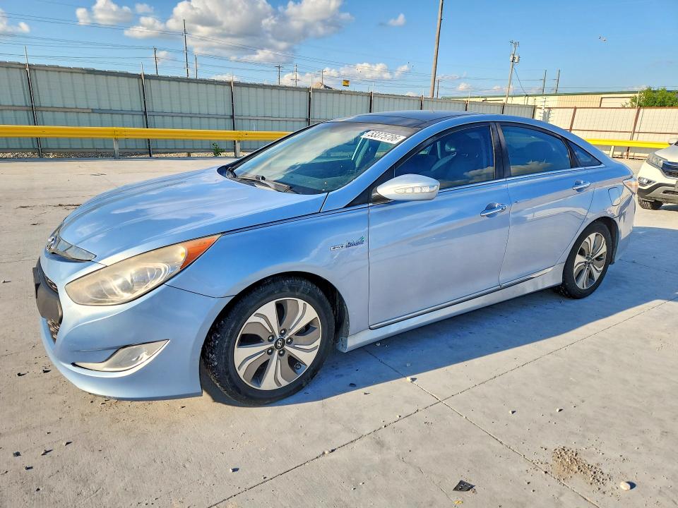 2015 Hyundai Sonata VIN KMHEC4A46FA120843 COPART salvage auction — FRONT END, Tx - Salvage Vehicle Title, sold $675 on 2026-07-10 (photo 1)