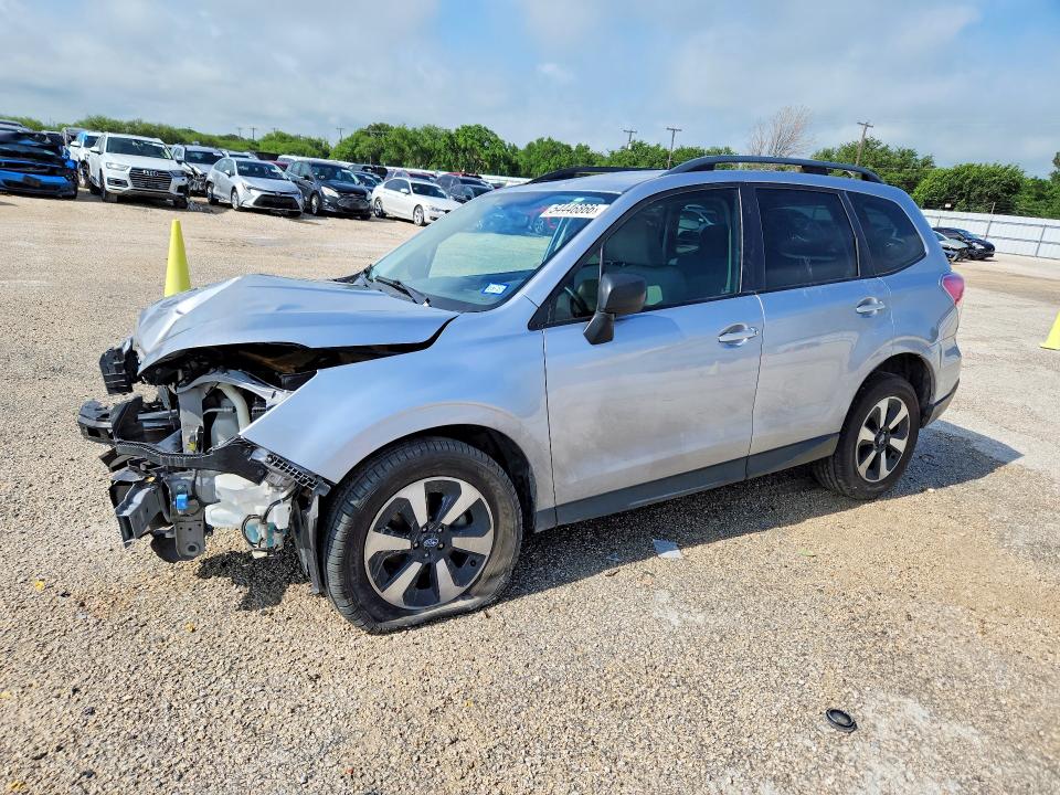 2018 Subaru Forester VIN JF2SJABC2JH404991 COPART salvage auction — FRONT END, Tx - Salvage Vehicle Title, sold $1,300 on 2026-07-16 (photo 1)