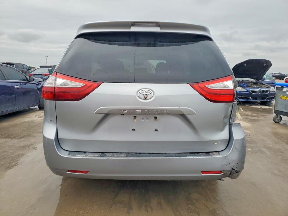 2016 Toyota Sienna VIN 5TDKK3DC8GS702731 COPART salvage auction — FRONT END, Tx - Salvage Vehicle Title, sold $2,150 on 2026-07-06 (photo 6)