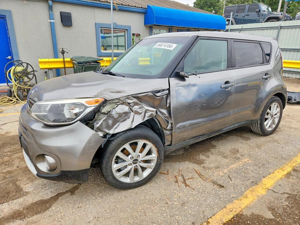 2019 Kia Soul VIN KNDJP3A55K7668981 COPART salvage auction — REAR END, Ks - Cert Of Title-Salvage, sold $600 on 2026-07-08 (photo 1)