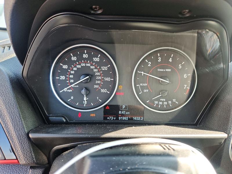 2016 BMW 2er VIN WBA1K9C52GV321946 COPART salvage auction — SIDE, Tx - Salvage Vehicle Title, sold $400 on 2026-07-27 (photo 9)