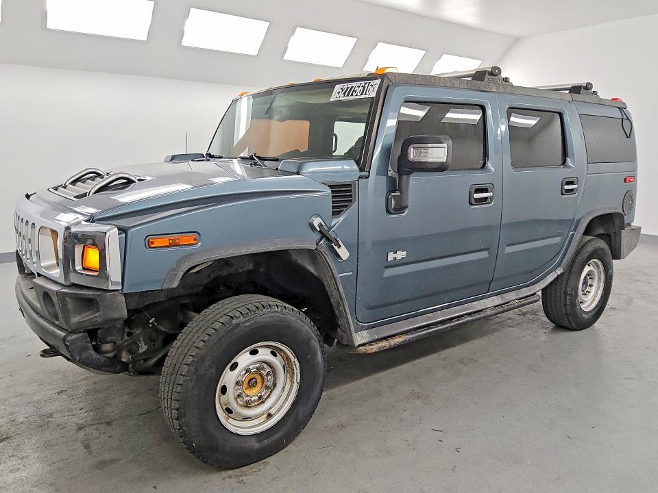2005 Hummer H2 VIN 5GRGN23U35H100787 COPART salvage auction — FRAME DAMAGE, Ca - Certificate Of Title, sold $1,400 on 2026-07-07 (photo 1)