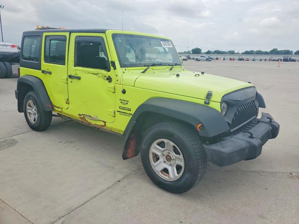 2016 Jeep Wrangler unlimited VIN 1C4BJWKG5GL321463 COPART salvage auction — SIDE, Tx - Dealer Only Clean Title (P), sold $7,400 on 2026-07-21 (photo 4)
