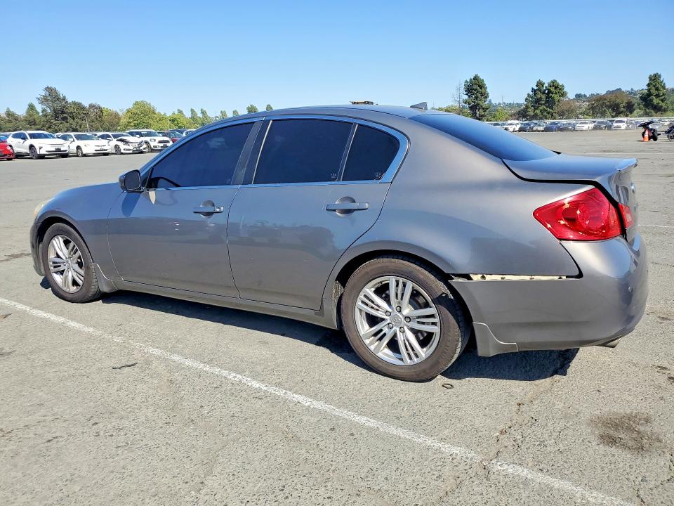 2011 Infiniti G37 VIN JN1CV6AP2BM506554 COPART salvage auction — REAR END, Ca - Salvage Certificate, sold $1,350 on 2026-07-06 (photo 2)