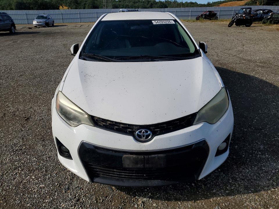 2016 Toyota Corolla VIN 5YFBURHE1GP556870 COPART salvage auction — FRONT END, Ca - Salvage Certificate, sold $1,700 on 2026-07-24 (photo 5)