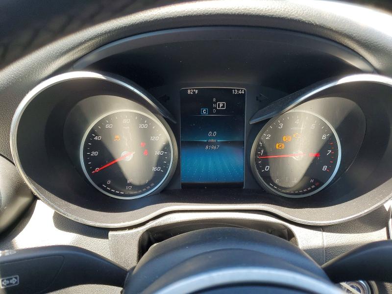 2020 Mercedes-benz C-klasse VIN WDDWF8DB2LR558859 COPART salvage auction — FRONT END, Ca - Salvage Certificate, sold $6,100 on 2026-08-17 (photo 9)