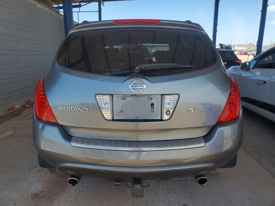 2006 Nissan Murano VIN JN8AZ08W36W505334 COPART salvage auction — SIDE, Az - Cert Of Title - Salvage, sold $175 on 2026-07-28 (photo 6)