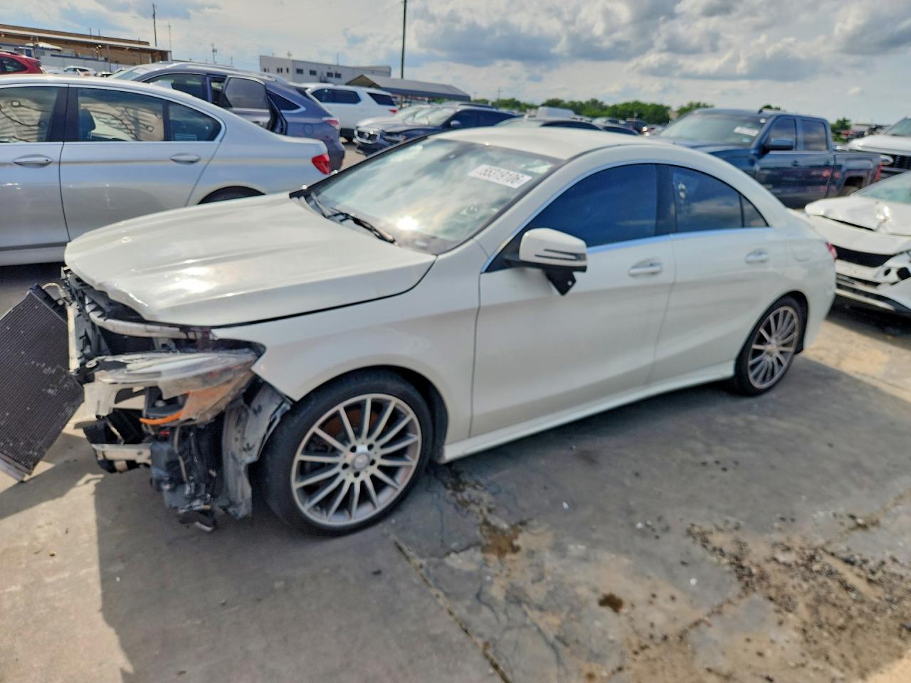 2016 Mercedes-Benz CLA-Class VIN WDDSJ4EBXGN336216 COPART salvage auction — Front End, TX - CERTIFICATE OF TITLE, sold $2,600 on 2026-07-08 (photo 1)