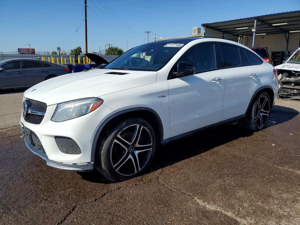 2018 Mercedes-benz Gle class VIN 4JGED6EBXJA103859 COPART salvage auction — FRONT END, Az - Cert Of Title - Salvage (P), sold $18,300 on 2026-08-05 (photo 1)