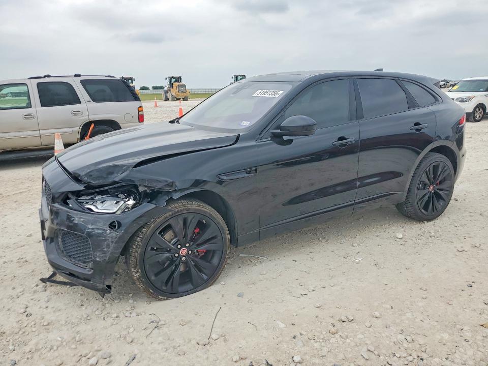 2018 Jaguar F-pace VIN SADCM2FV7JA286784 COPART salvage auction — FRONT END, Tx - Salvage Vehicle Title, sold $80 on 2026-07-23 (photo 1)