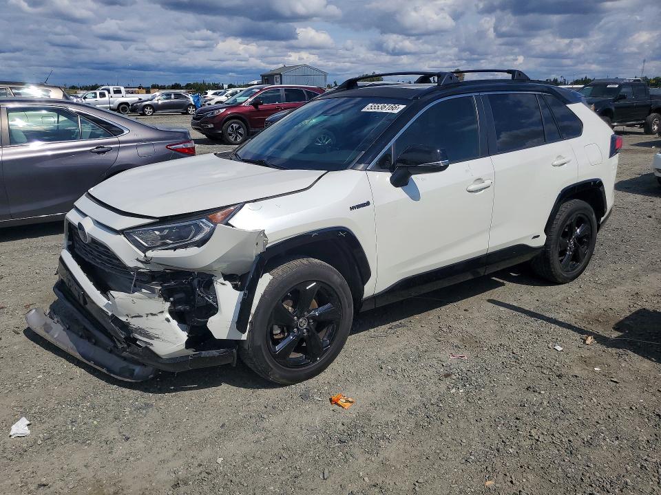 2019 Toyota Rav 4 VIN JTMEWRFV9KJ023477 COPART salvage auction — FRONT END, Ca - Salvage Certificate, sold $10,300 on 2026-07-14 (photo 1)