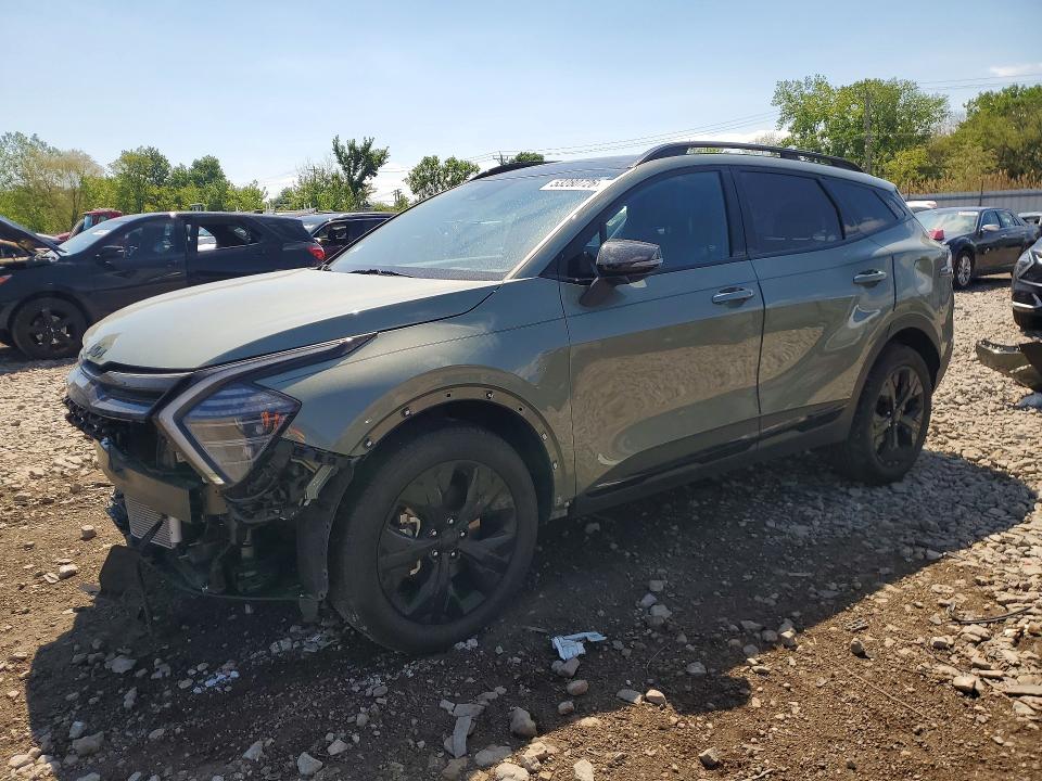2025 Kia Sportage VIN 5XYK6CDF4SG307918 COPART salvage auction — FRONT END, Il - Salvage Certificate, sold $11,400 on 2026-07-31 (photo 1)