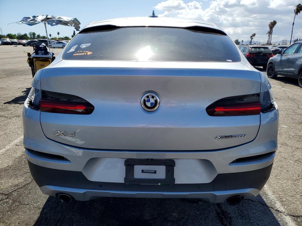 2021 BMW X4 VIN 5UX2V1C08M9H49000 COPART salvage auction — SIDE, CA - SALVAGE CERTIFICATE, sold $13,700 on 2026-07-24 (photo 6)