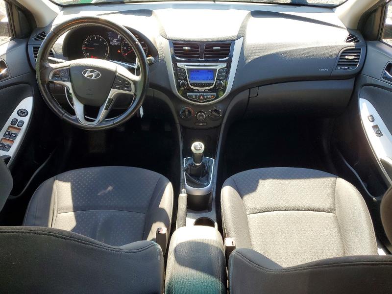 2013 Hyundai Accent VIN KMHCU5AE9DU092017 COPART salvage auction — REAR END, Md - Cert Of Salvage > 75% Damage, sold $400 on 2026-07-24 (photo 8)