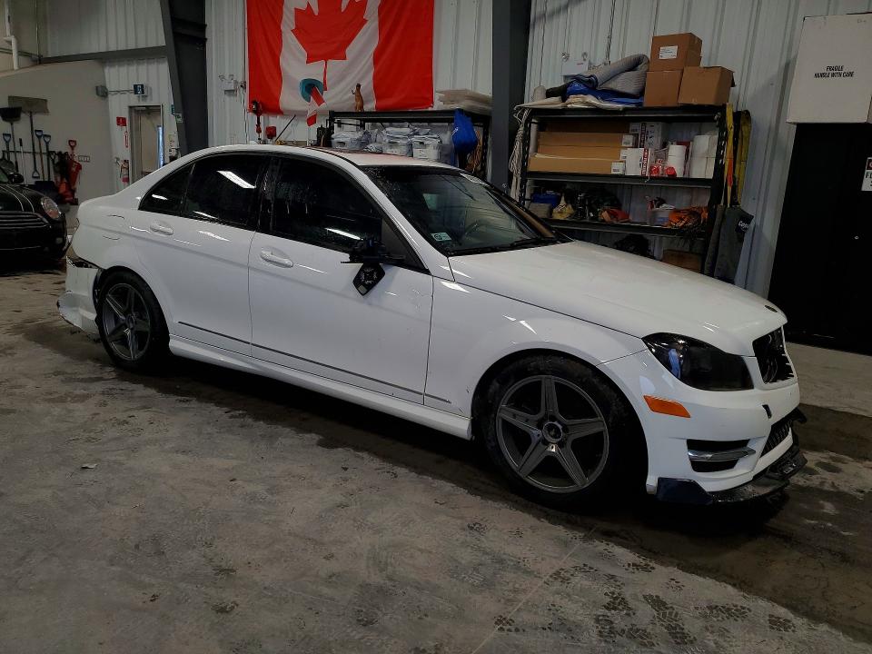 2013 Mercedes-benz C-klasse VIN WDDGF4HB2DA803490 COPART salvage auction — REAR END, On - Permit Salvage, sold $1,500 on 2026-07-14 (photo 4)