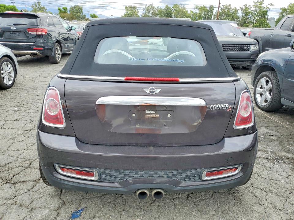2012 Mini VIN WMWZP3C55CT250913 COPART salvage auction — FRONT END, Ca - Salvage Certificate, sold $675 on 2026-08-06 (photo 6)