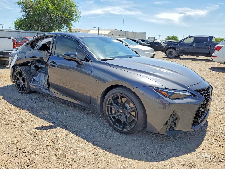 2025 Lexus VIN JTHAP1D25S5008021 COPART salvage auction — SIDE, Tx - Salvage Vehicle Title, sold $17,500 on 2026-07-15 (photo 4)