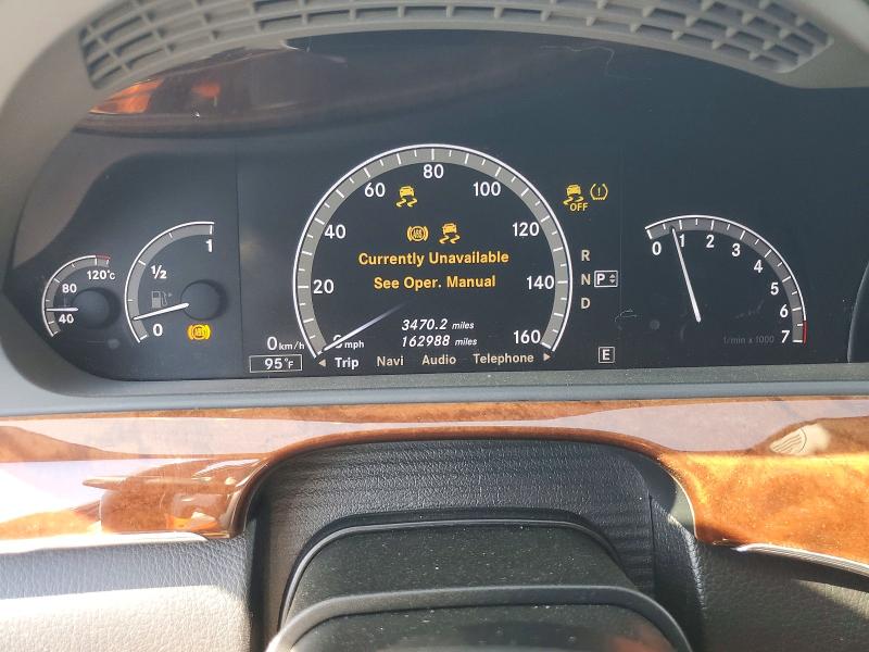 2011 Mercedes-benz S-klasse VIN WDDNG7BB2BA361659 COPART salvage auction — VANDALISM, Ca - Salvage Certificate, sold $1,900 on 2026-08-06 (photo 9)