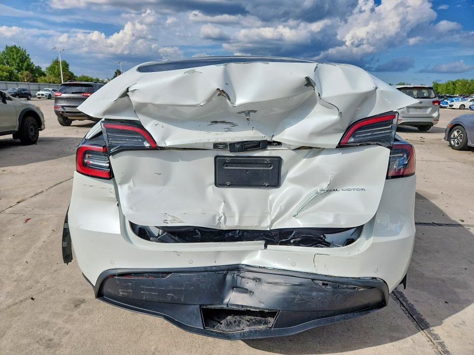 2022 Tesla Model y VIN 7SAYGAEE1NF515089 COPART salvage auction — REAR END, Co - Public - Salvage Title, sold $9,600 on 2026-07-29 (photo 6)