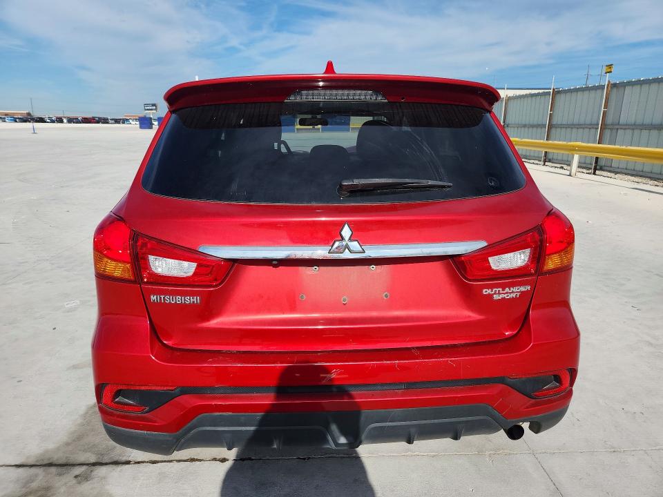 2018 Mitsubishi Outlander VIN JA4AP3AU1JU009443 COPART salvage auction — FRONT END, Tx - Salvage Vehicle Title, sold $2,550 on 2026-07-14 (photo 6)