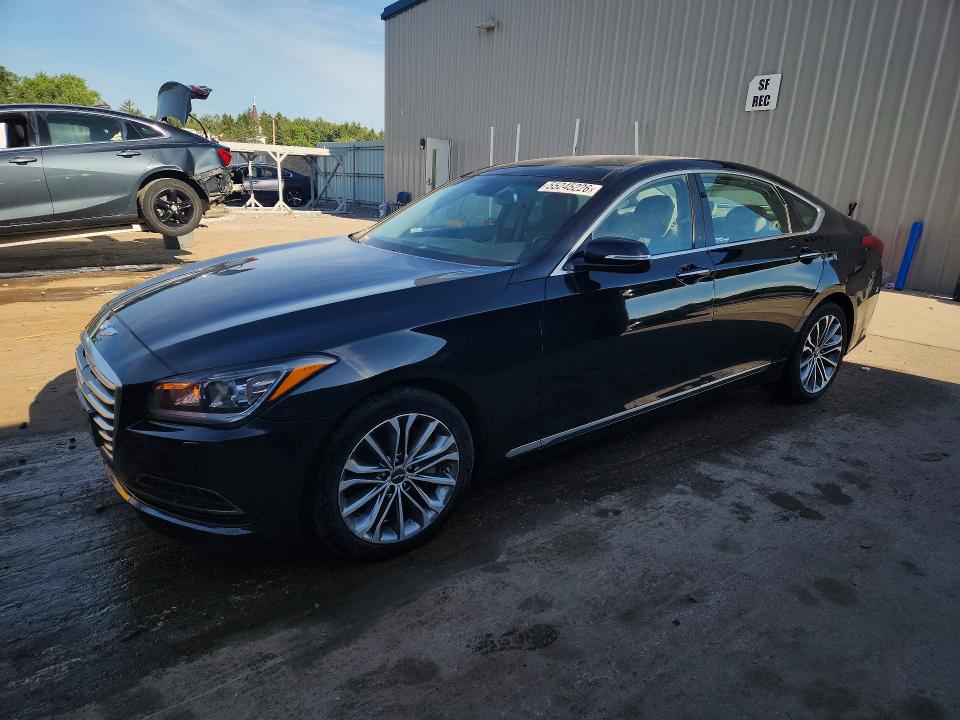 2015 Hyundai Genesis VIN KMHGN4JE0FU071763 COPART salvage auction — FRONT END, WI - CERTIFICATE OF TITLE, sold $2,700 on 2026-07-27 (photo 1)