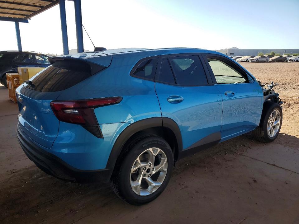 2025 Chevrolet VIN KL77LFEP0SC275963 COPART salvage auction — FRONT END, Az - Cert Of Title - Salvage, sold $4,900 on 2026-07-30 (photo 3)