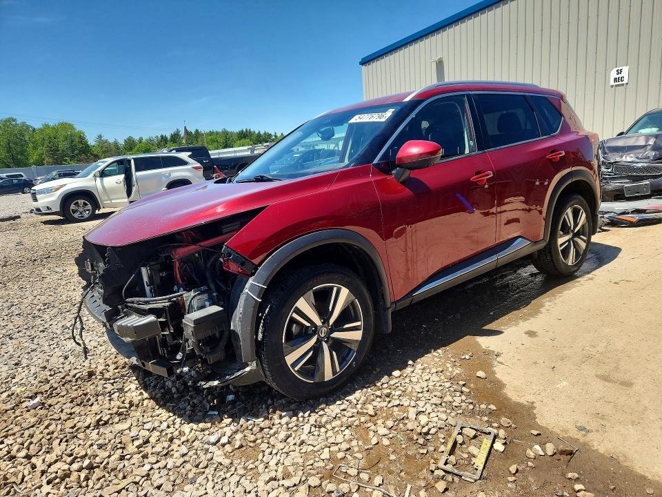 2021 Nissan Rogue VIN JN8AT3CB1MW241177 COPART salvage auction — FRONT END, Wi - Junked Vehicle Bill Of Sale, sold $4,500 on 2026-07-13 (photo 1)