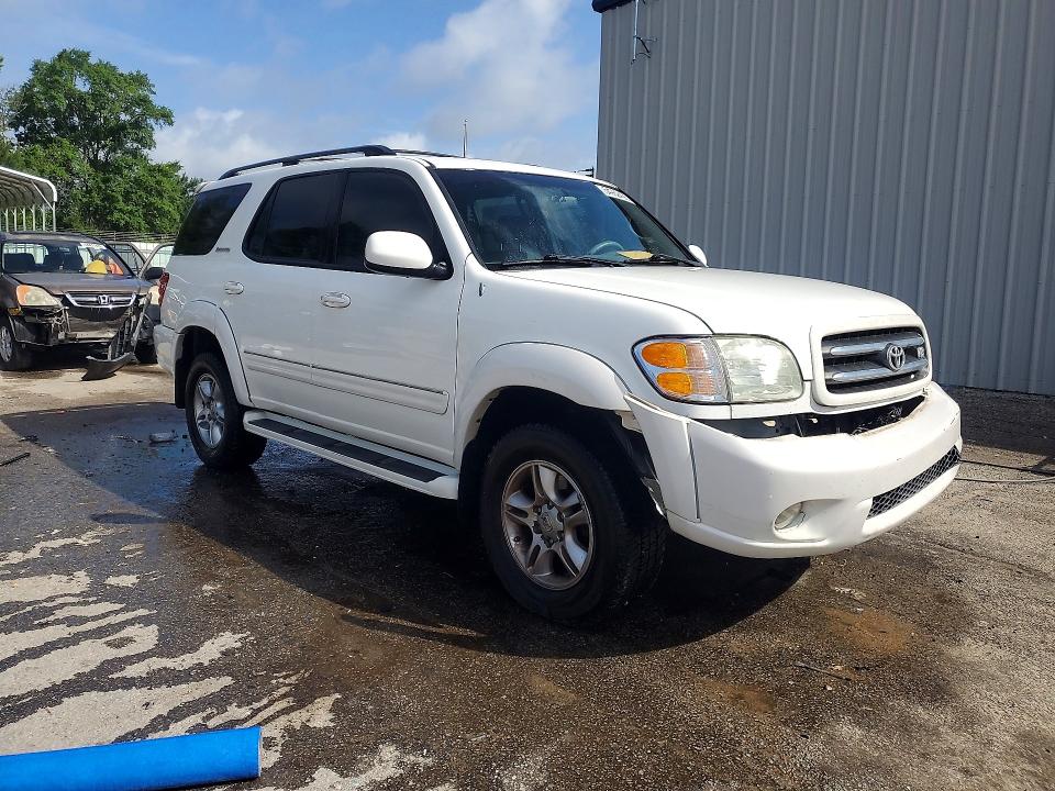 2003 Toyota Sequoia VIN 5TDBT48A53S184227 COPART salvage auction — FRONT END, Sc - Cert Of Title-Salvage, sold $1,350 on 2026-07-06 (photo 4)